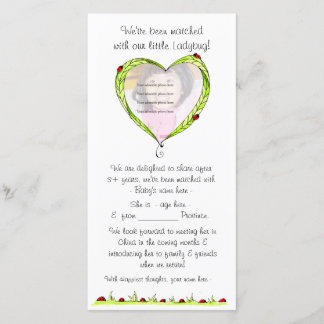 Juste apparié faire-part d'adoption