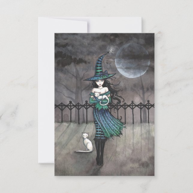 Juste avant minuit Carte postale Halloween (Devant)