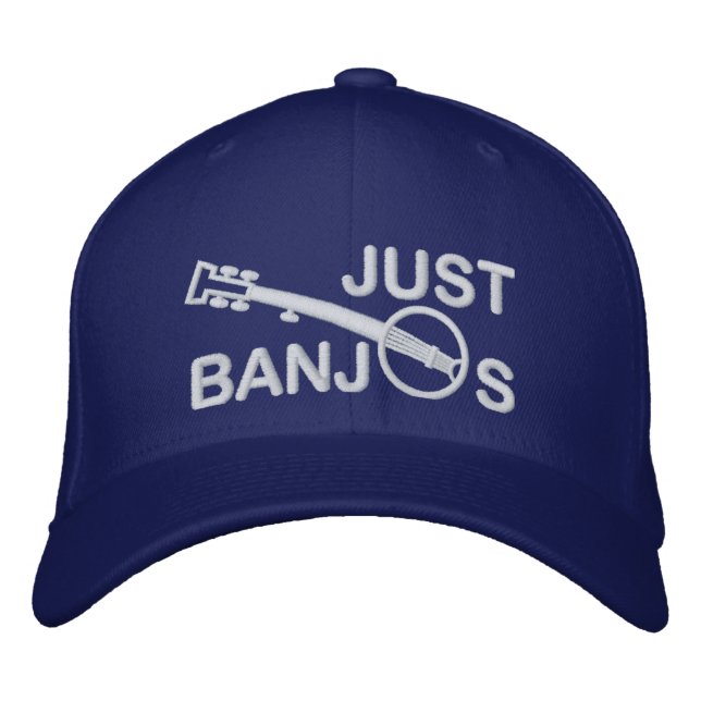Juste Banjos Casquette avec broderie blanche (Devant)