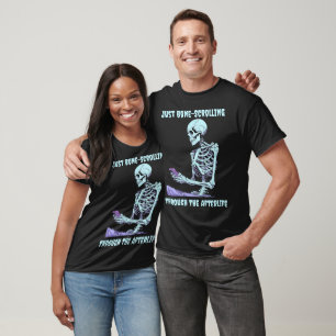 Juste Bone-Scrolling - T-shirt Smartphone Hallowee
