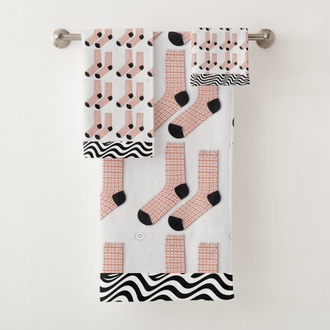 Juste Chaussettes Joli Ensemble De Serviettes De B (En situation)