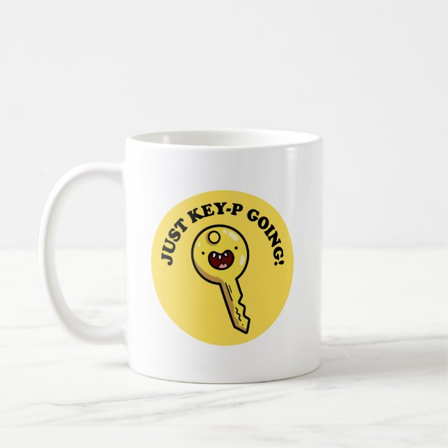 Juste Clé-p Going Funny Mignonne Pun Mug (Gauche)