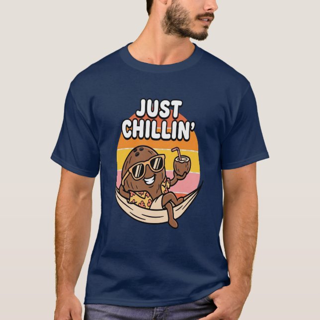 Juste détente T-shirt coco – Vacances d'été tropic (Devant)