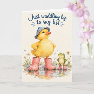 Juste en passant pour dire bonjour ! Carte de cana