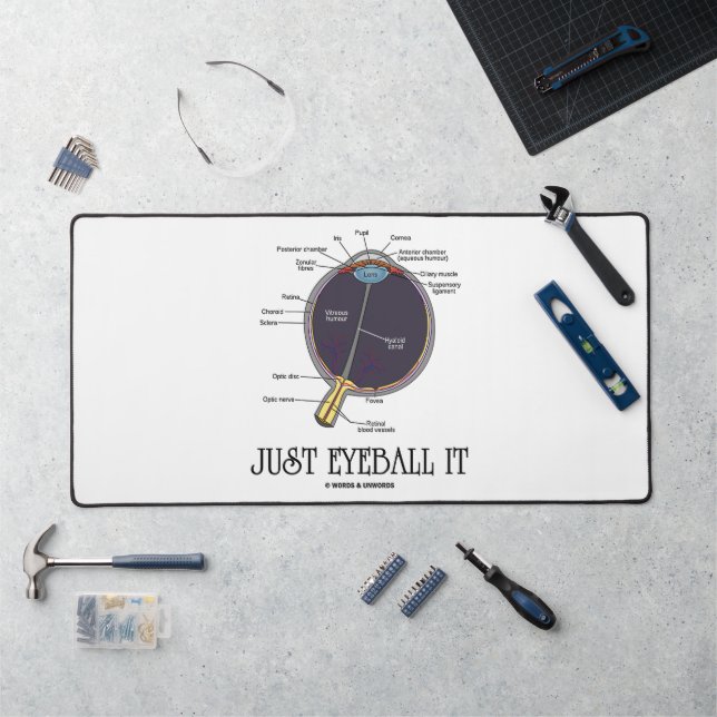 Juste Eyeball It Human Eye Anatomie Geek Conseils (Poste de travail)