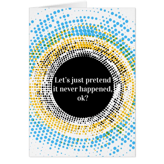 Juste feignons-le ne s'est pas produit (Devant)