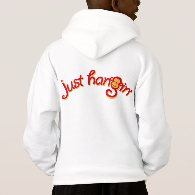 Juste graphique rouge génial de singe de hangin (Dos)