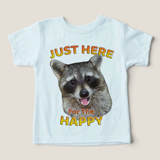 Juste ici pour le T-shirt Happy Raccoon Toddler (Design Recto)
