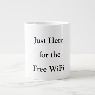 Juste ici pour le WiFi gratuit drôles de tasses
