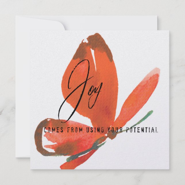 JUSTE JOY 5.25 x 5.25 carte (Devant)