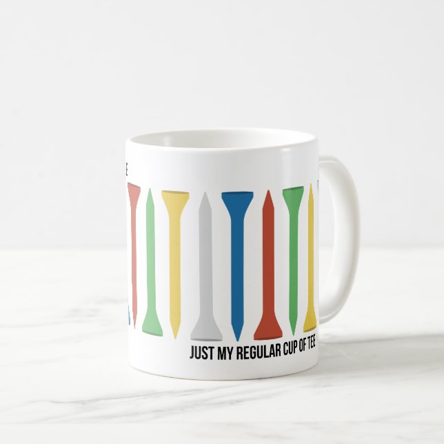 Juste ma tasse régulière de golf de Tee (Devant droit)