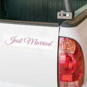 Juste marié bumper sticker
