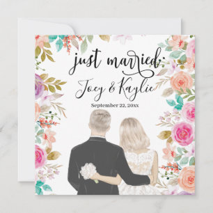 Juste marié Couples - Image arrière