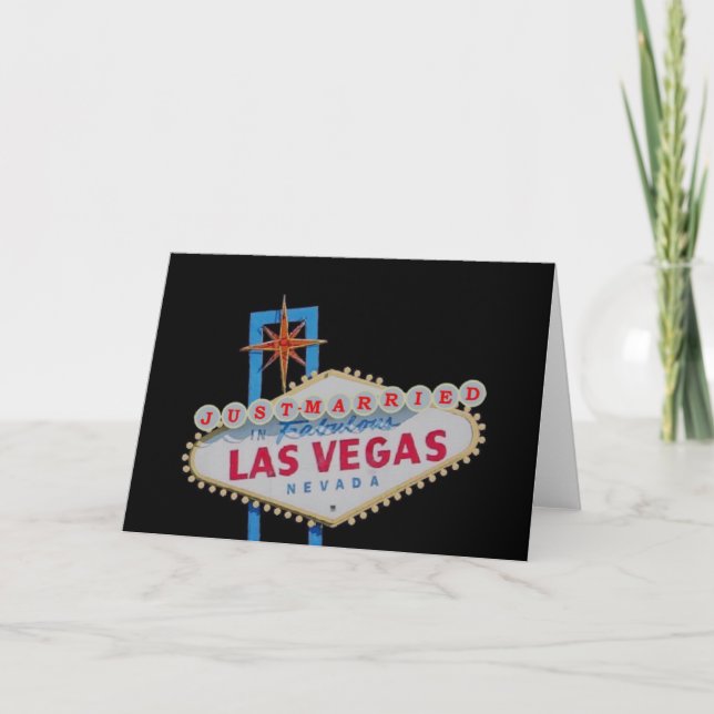 JUSTE MARIÉ DANS LA CARTE LAS VEGAS (Devant)