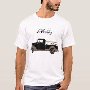 Juste Marié Hubby Wifey Vieux T-shirt Camion