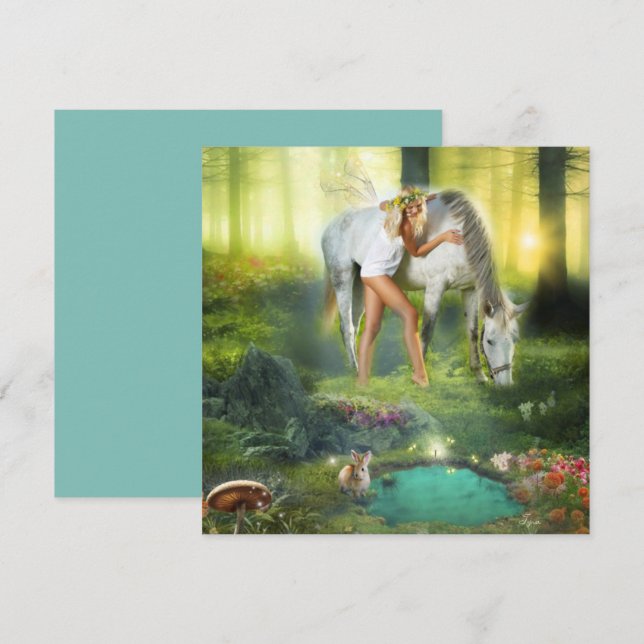 Juste moi et toi Fée avec cheval (Devant / Derrière)