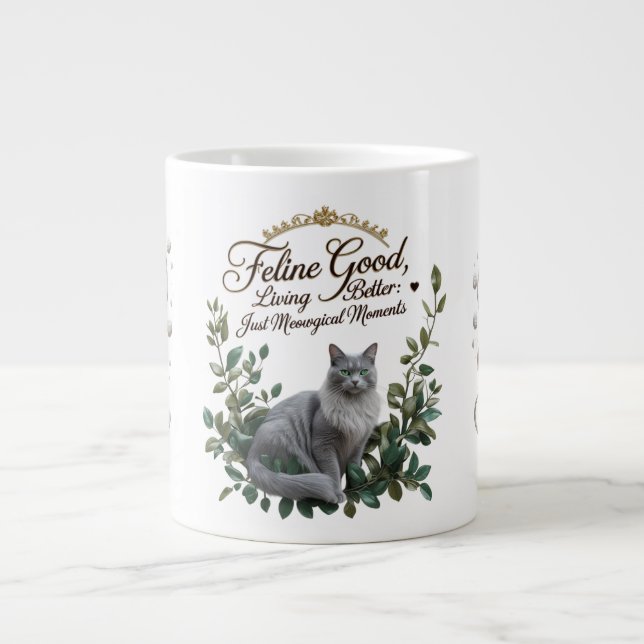 Juste Moments Méowgiques Jumbo Mug (Devant)