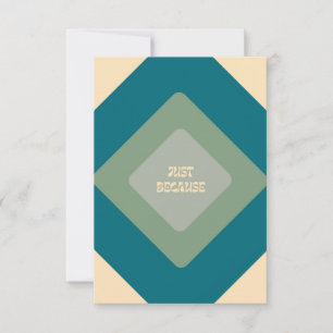 Juste parce que les Cartes pour notes en bleu