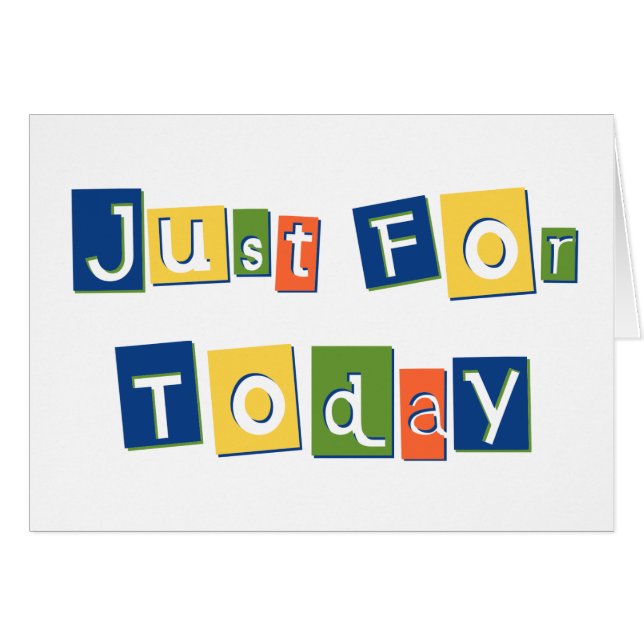 Juste pour aujourd'hui (Devant horizontal)