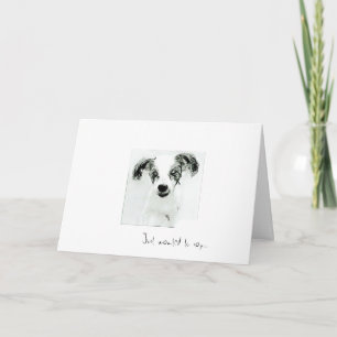 Juste pour dire Félicitations Carte Chien Mignon