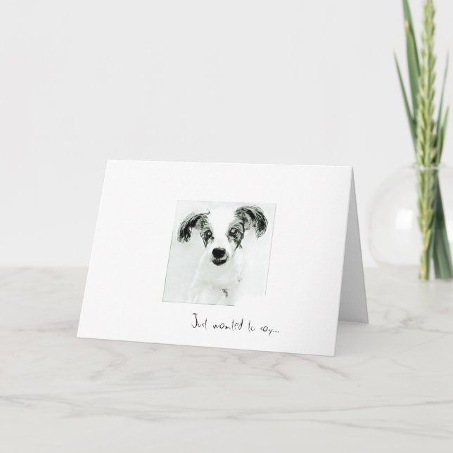 Juste pour dire Félicitations Carte Chien Mignon (Devant)
