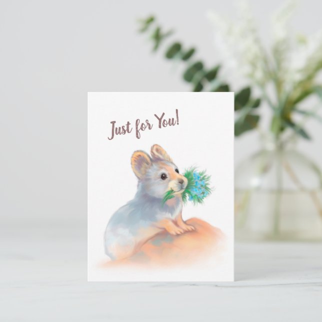 Juste pour vous - Carte de vœux mignonne (Debout devant)