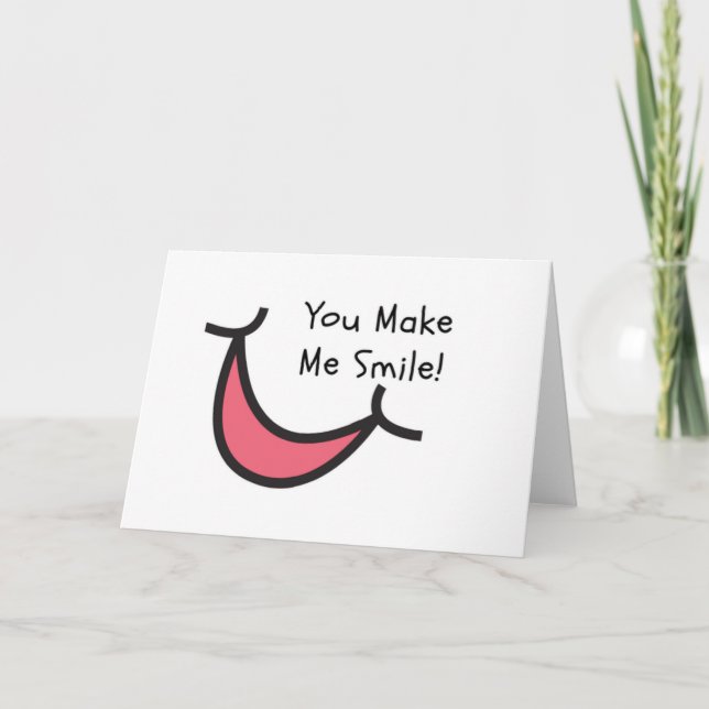 Juste puisque carte - vous m'incitez à sourire (Devant)