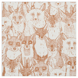 juste renard rouille tissu blanc doux