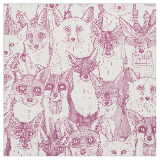 juste renards cerise rose doux tissu blanc