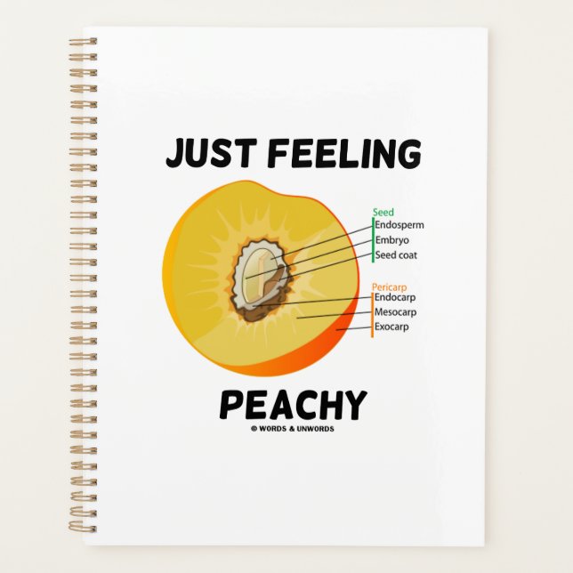 Juste sentir Peachy Peach Anatomy Fruit Geek Humou (Devant)