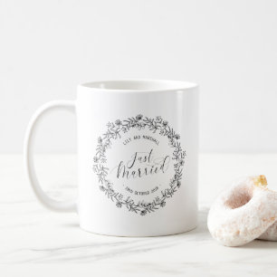 Juste tasse florale mariée personnalisée de