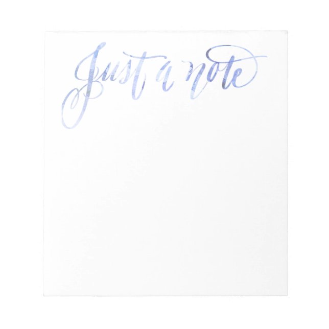 Juste un bloc-notes Note. (Devant)