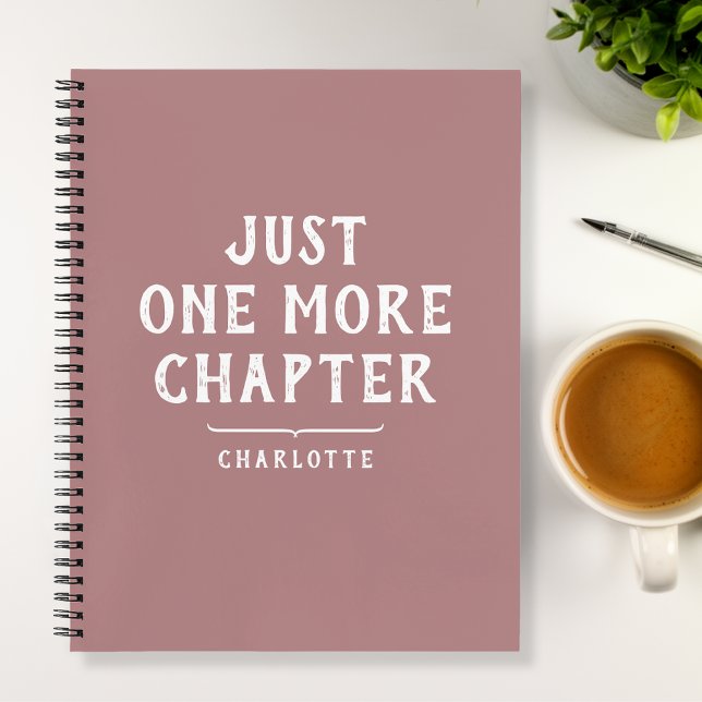 Juste un chapitre de plus Cahier spiralé rose pous (Créateur téléchargé)