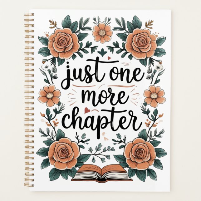 Juste un chapitre de plus – Floral Book Lover (Devant)