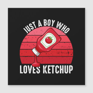 Juste un garçon qui aime le ketchup