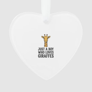 Juste un garçon qui aime les girafes T-shirt giraf