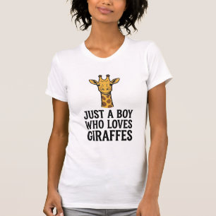 Juste un garçon qui aime les girafes T-shirt giraf