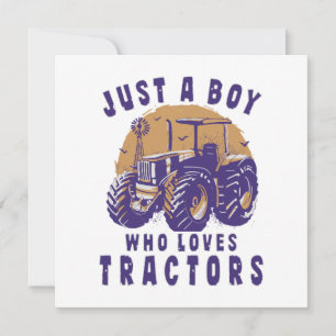 Juste un garçon qui aime les tracteurs et les cami