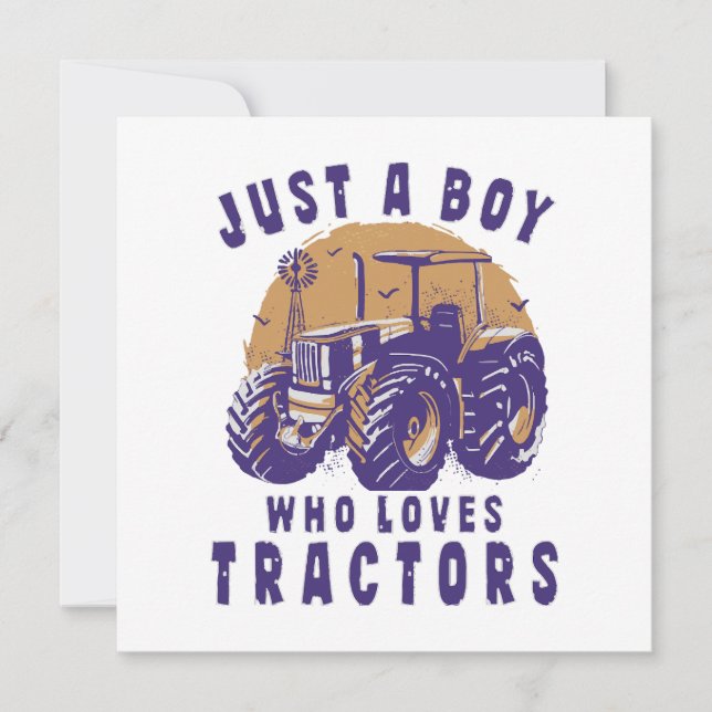 Juste un garçon qui aime les tracteurs et les cami (Devant)