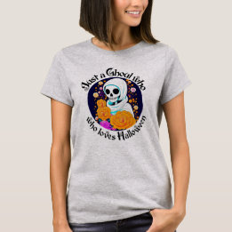 Juste un Ghoul qui aime le T-shirt gris Halloween