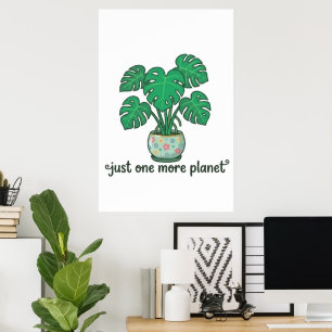 Juste une autre plante Affiche mignonne Monstera