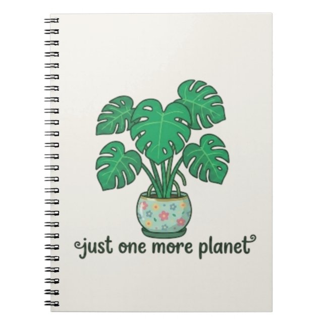 Juste une autre plante Cahier mignon Monstera (Devant)