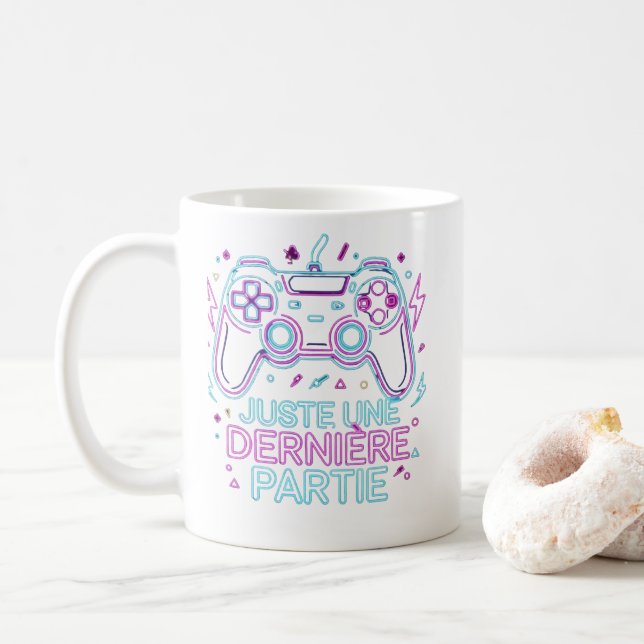 Juste Une Dernière Partie Gamer Mug - Retro (Avec donut)