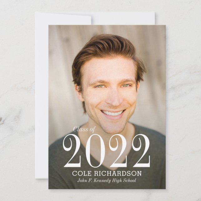 Juste une Faire-part de graduation intemporelle (Devant)