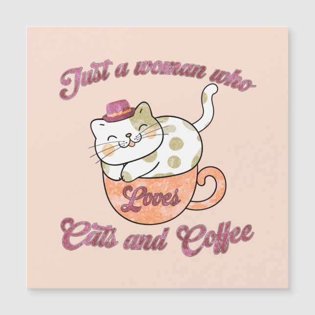Juste une femme qui aime les chats et le café (Devant)