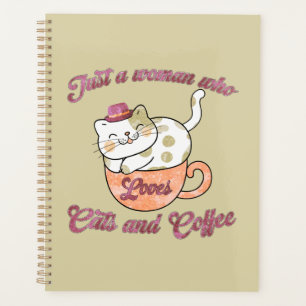 Juste une femme qui aime les chats et le café