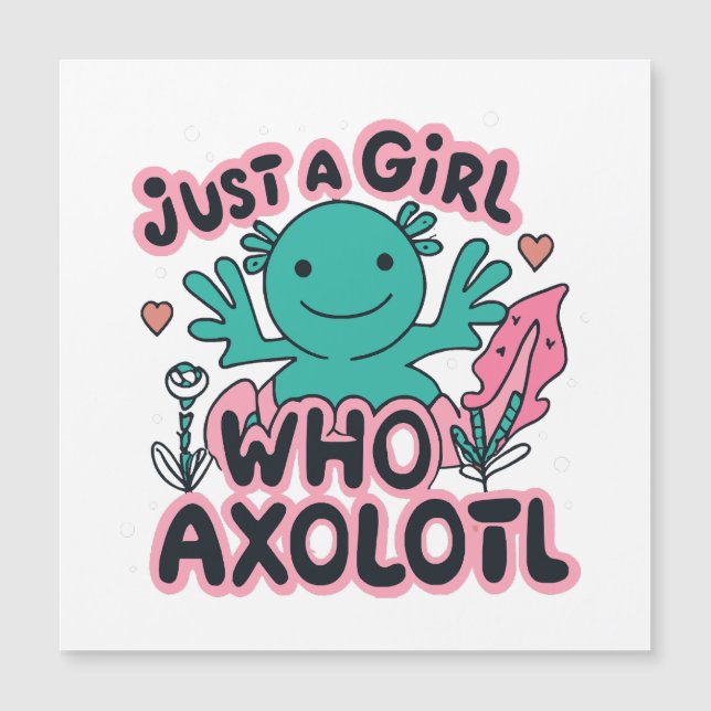 juste une fille qui aime Axolotl (Devant)