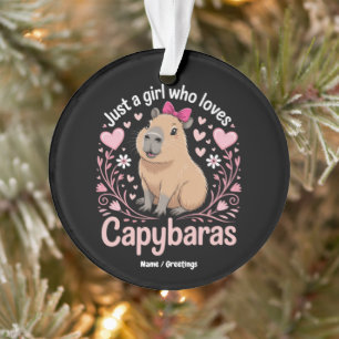 Juste une fille qui aime Capybaras drôle mignon ca