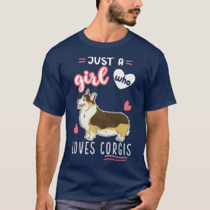 Juste une fille qui aime Corgis Premium T-Shirt