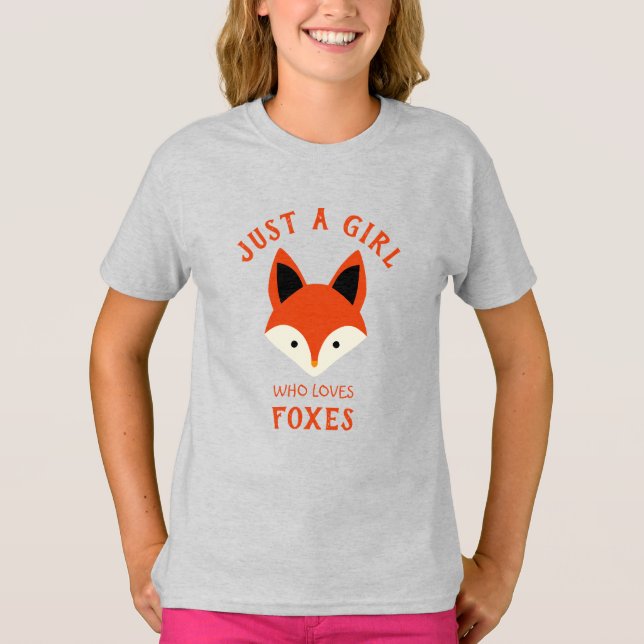 Juste une fille qui aime Foxes T-shirt (Devant)